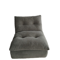 Chaise pouf de salon moderne haut de gamme douce et confortable nouveau design avec revêtement en tissu