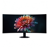 Nouvel écran d'ordinateur LED HDR VA noir 4K60Hz de 34 pouces, temps de réponse de 5 ms, hauteur réglable, support rotatif, double port DP/