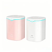 Humidificateur ultrasonique USB 2L, diffuseur à double buse, lumières LED colorées, brume épaisse, humidistat, aromathérapie, utilisation domestique, hôtel, voiture