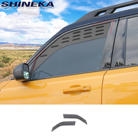 Panneau de ventilation de fenêtre avant en alliage d'aluminium pour Ford Bronco Sport 2021 + Accessoires d'extérieur de voiture