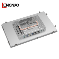 Panneau PC industriel tout en un Linux IP65 21.5 pouces I3 I5 I7 Ips écran tactile capacitif sans ventilateur PC industriel
