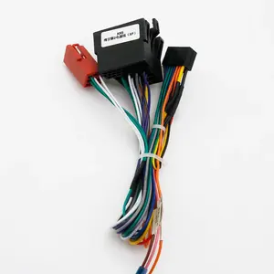 Câble d'alimentation 16 broches pour RENAULT Megane 2 <span class=keywords><strong>Clio</strong></span> <span class=keywords><strong>3</strong></span> Clio3 2004 - 2007 Canbus Android Player Audio Adaptor Dash Trim Kit Facia Panel - Product Image 2