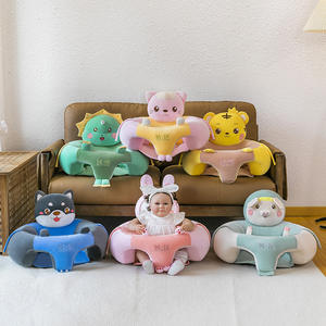 Ours brodé de dessins animés siège de sécurité pour bébé coussin de dossier pour enfants canapé personnalisable couette en coton PP pour bébé - Product Image 1