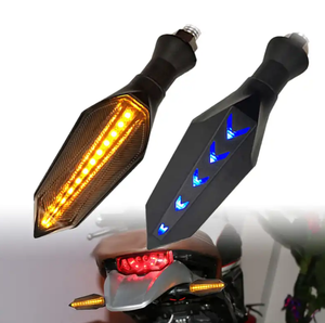 Luz de señal de giro Universal de 12V, luz LED intermitente de agua corriente para Moto, luz indicadora de motocicleta Bendablet para <span class=keywords><strong>Honda</strong></span> - Product Image 5