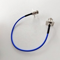 Connecteurs femelles à bride carrée de 25,4 mm, antenne, gaine semi-flexible FEP de 400 mm, câble coaxial RF RG402, assemblage de câble de liaison