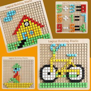 Cubo Lógico al por Mayor, Novedades, Cubo de Madera 3D, Forma Creativa, Suministros para Manualidades, Juguete para la Imaginación de los Niños - Product Image 5