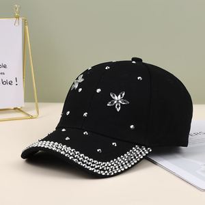 Fashion Rhinestone Denim Baseball Cap Clouté Bling Hat pour les femmes - Product Image 5