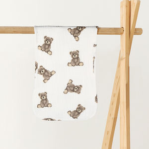 Bán Buôn 100% Bông Mềm Mô Hình Phim Hoạt Hình <span class=keywords><strong>Burp</strong></span> Miếng Đệm Sơ Sinh Vai Yếm Với 6 Lớp Tươi Burping Yếm - Product Image 4