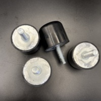 Support en caoutchouc haute élasticité, durable, absorbant les chocs, résistant à l'huile, isolateur de vibrations avec goujon pour pompes et machines industrielles