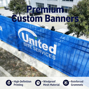 Lona <span class=keywords><strong>de</strong></span> Gran Formato para Impresión <span class=keywords><strong>de</strong></span> Vallas Heras, Texto Personalizado, Lona <span class=keywords><strong>de</strong></span> Tela para Vallas Airflow, para Publicidad, Barricadas y Cubiertas <span class=keywords><strong>de</strong></span> Barrera - Product Image 3