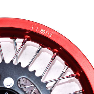 Jantes de disque arrière en alliage d'aluminium de 1.85x12 "pouces avec pignon de frein à disque pour KLX <span class=keywords><strong>CRF</strong></span> Kayo Apollo BSE Pit Bike Dit Bike - Product Image 6