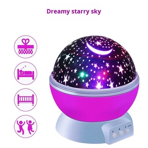 Proyector de Luz Ambiental Interior con Diseño de Cielo Estrellado, Lámpara Nocturna LED Giratoria, ABS, Regulable, Decoración para Dormitorio Infantil, Regalo para Bebés - Product Image 1