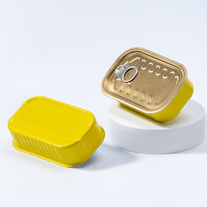 Kim Loại Bao Bì Nhà Sản Xuất Rỗng Nhôm Cấp Thực Phẩm Lon Thiếc 2-Mảnh 1/4 Câu Lạc Bộ Có Thể Hình Chữ Nhật 125G Câu Lạc Bộ Có Thể Cho Cá Sardine Cá - Product Image 5