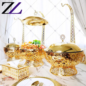 Thiết kế mới nhất 8L Đảng thiết bị đám cưới chafing món ăn với treo nắp phục vụ tự chọn thực phẩm ấm hơn container Set chaffing món ăn - Product Image 4