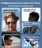 Lunettes intelligentes Yesido BT5.0, étanches, légères, appels HD, protection UV, batterie longue durée, lunettes audio intelligentes IO38