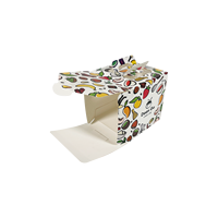 Scatola Regalo per Torta Personalizzata di Lusso Ecologica con Logo, Confezione Rigida in Carta con Finestra Trasparente in PVC per Mini Torte