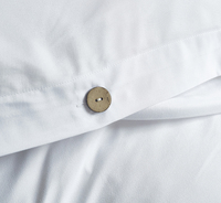 Parure de lit 3 pièces moderne unie avec housse de couette boutonnée, linge de lit doux et confortable pour la vente en gros aux hôtels et complexes hôteliers