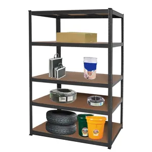 5 Layers FSC Certified MDF Shelves 60cm Deep 300kg Capacity Heavy Duty Shelving Garage Racks