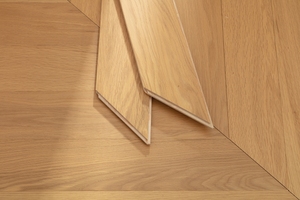 Parquet en chêne personnalisable en 50 couleurs, système TAP & GO, parquet en bois dur, <span class=keywords><strong>chevron</strong></span>, en forme d'arête <span class=keywords><strong>de</strong></span> poisson - Product Image 6