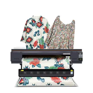 Inkjet dye sublimation photo printers full Multicolor color small digital textile t shirt sublimation printer machine