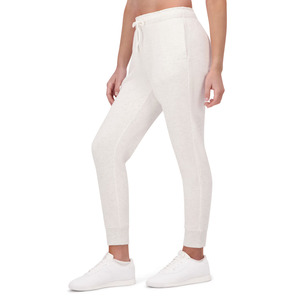 Solid Color Fleece Casual Pants With Pockets Regular Fit Elastic Waist <b>White</b> Women's High Waist Ankle-Length <b>Joggers</b> Pants - Product Image 6