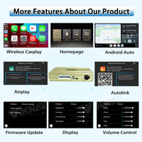 Boîtier de décodeur de voiture Viknav avec mise à niveau de l'interface système Linux, compatible avec Cadillac SRX 2009 2010 2011 2012, CarPlay sans fil, Android Auto