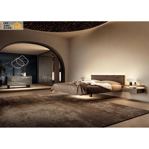 <span class=keywords><strong>Letto</strong></span> Sospeso Queen Frame con Luci LED e Testiera a <span class=keywords><strong>Parete</strong></span>, Ultimo Stile - Product Image 4