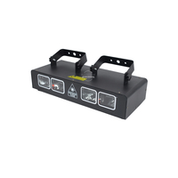 Mini 4-Kopf RGB-Linien-Scanning-Laser, DMX/Sound/Auto 3-in-1 Bühnenprojektor für DJ-Nachtclub-Shows