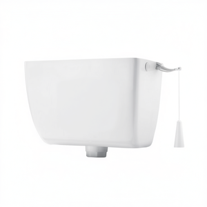 Réservoir de toilette blanc 38,5 cm de largeur, 25 cm de longueur, 17 cm de hauteur avec chaîne de chasse d'eau - Product Image 2