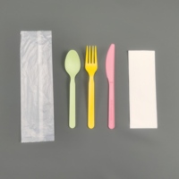 Restaurants Hôtels personnalisés Machine à serviettes roulées multicolore Chine Couverts jetables CPLA