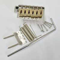 Brass Saddles Brass Block Tremolo Bridge 6-Point Vibrato Bridge 52.5mm Spacing