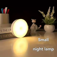 Lampes de nuit LED sans fil à détecteur de mouvement, rechargeables par USB, à luminosité réglable, modernes, 2025