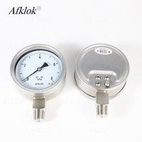 Hot Sale OEM Stainless Steel Customizable Bottom Back Connect Industrial Measuring Instruments with Oil Filling Pressure Gauge