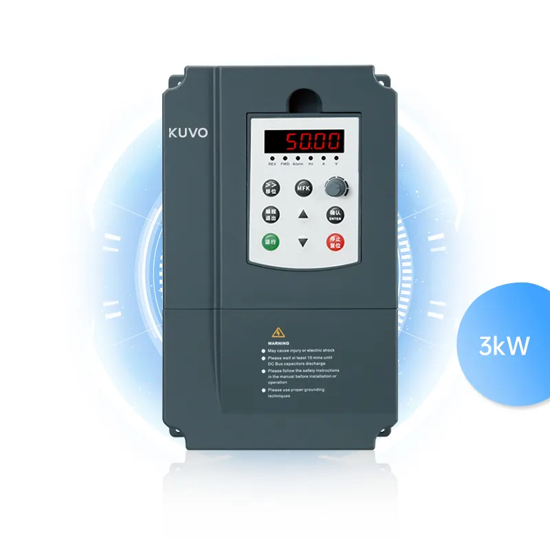 Vfd sürücü 3kw frekans kontrolü 380V 50hz 60hz ac motor hız dönüştürücü invertör