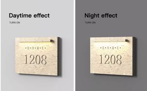 Outdoor En Indoor Waterdicht Landschap Binnenplaats Deur Nummer Muur Licht Aangepaste Stenen Led Verlichting Voor Hotels - Product Image 6