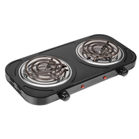 Serpentin à brûleur unique et plaque chauffante solide, cuisinière électrique, brûleur chauffant pour thé et café