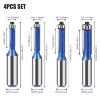Brocas de Carburo para Fresadora de Madera de 6 mm, 12 mm, 1/4, 1/2, Brocas de Fresado de Madera, Herramientas de Grabado y Tallado