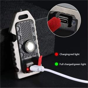 Super Bright Mini COB LED Flashlight Keychain with Emergency <b>Window</b> Breaker & Bottle Opener USB Rechargeable Outdoor Camping Wor - Product Image 4