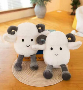 Lindo Peluche de Cordero, Juguete de Peluche Suave para Bebés de 0 a 24 Meses, Unisex, con Relleno de Algodón PP - Product Image 3