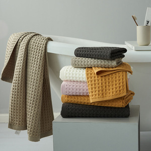 <span class=keywords><strong>Set</strong></span> di <span class=keywords><strong>Asciugamani</strong></span> in Cotone Waffle Tinta Unita Misura Standard per Hotel: Asciugamano Viso, Mani e <span class=keywords><strong>Bagno</strong></span> - Product Image 2