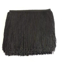 Vente en gros de haute qualité brillant 8 pouces 20CM brillant Polyester fil de soie Chainette gland frange pour robe de danse
