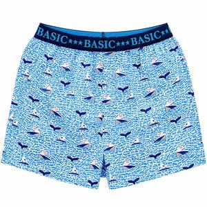 Calzoncillos bóxer <span class=keywords><strong>de</strong></span> cintura alta para hombre, 100% algodón tejido, transpirables, <span class=keywords><strong>de</strong></span> secado rápido, estampados, <span class=keywords><strong>de</strong></span> corte holgado con cintura elástica - Product Image 4