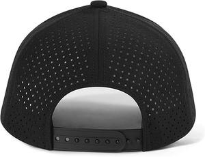 Vente en gros en stock Chapeau perforé au laser personnalisé Casquette de baseball imperméable vierge à 6 panneaux - Product Image 4