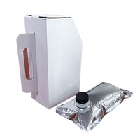 Sacs BIB en aluminium et plastique imprimés avec logo personnalisé, jetables, de 1L à 10L, pour vin, café, eau minérale, boîte aseptique à emporter