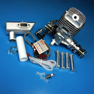 Original DLE Model Aircraft Engine DLE55 <b>Gasoline</b> Single Double Cylinder Two Stroke Side Exhaust Natural Wind Cooling Hand Start - Product Image 4