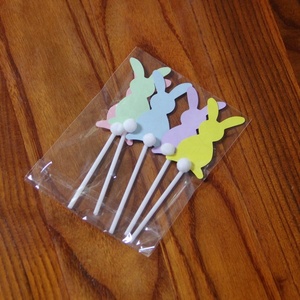 Adorno de Pastel de Conejito <span class=keywords><strong>Bing</strong></span> <span class=keywords><strong>Bunny</strong></span> Colorido y Divertido para Cumpleaños de Pascua - Product Image 5