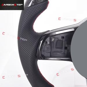 Volant en fibre de carbone forgé pour Volkswagen VW <span class=keywords><strong>Golf</strong></span> <span class=keywords><strong>7</strong></span> R Golf7 Mk7 <span class=keywords><strong>GTI</strong></span> 7r Volante - Product Image 4