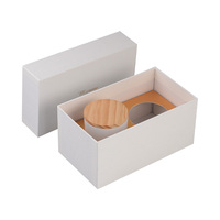 Vente entière couvercle et Base emballage en carton boîte à bougie de luxe pour bocaux à bougie avec votre Logo