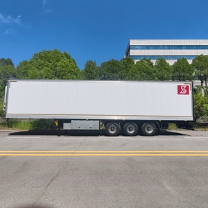 45 pies <span class=keywords><strong>3</strong></span> <span class=keywords><strong>ejes</strong></span> transporte de alimentos frescos refrigerador refrigerado semirremolque con suspensión neumática - Product Image 1
