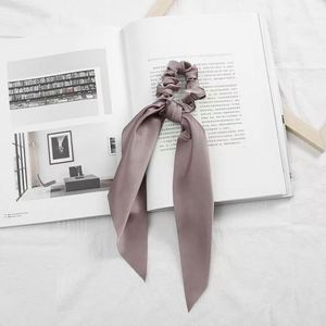 Coleteros de Pelo de Seda Satinada Portátiles de Nuevo Estilo, Lazos de Pelo Vintage de Color Puro con Lazo Largo para Mujer - Product Image 2